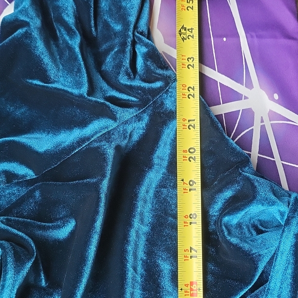 🦚 Brand new velvet wrap dress - Peacock blue - Picture 12 of 13
